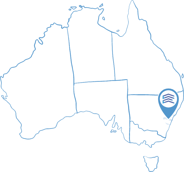 Outline of Australia Map